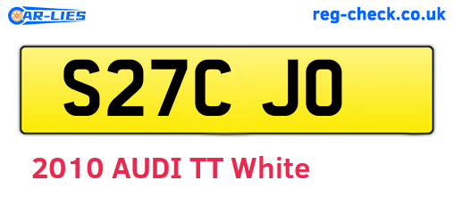 S27CJO are the vehicle registration plates.