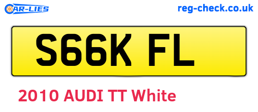 S66KFL are the vehicle registration plates.