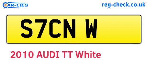 S7CNW are the vehicle registration plates.