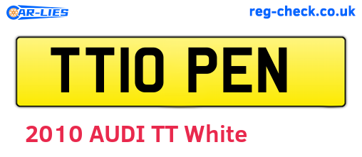 TT10PEN are the vehicle registration plates.