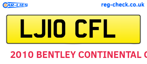 LJ10CFL are the vehicle registration plates.