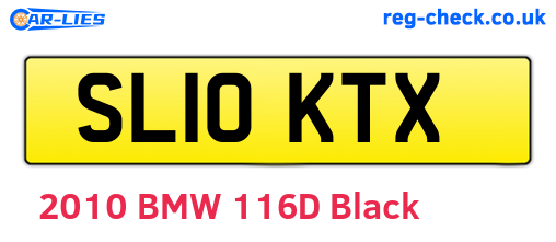 SL10KTX are the vehicle registration plates.