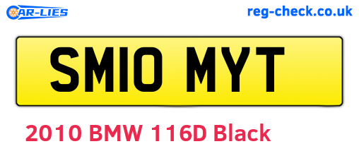 SM10MYT are the vehicle registration plates.
