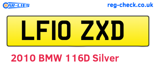 LF10ZXD are the vehicle registration plates.