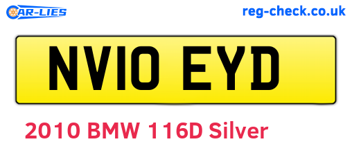 NV10EYD are the vehicle registration plates.