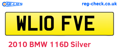 WL10FVE are the vehicle registration plates.