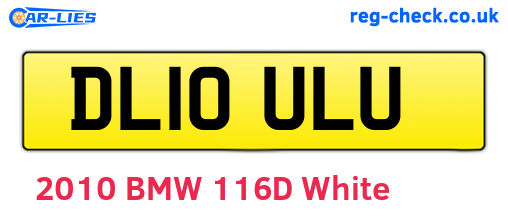 DL10ULU are the vehicle registration plates.