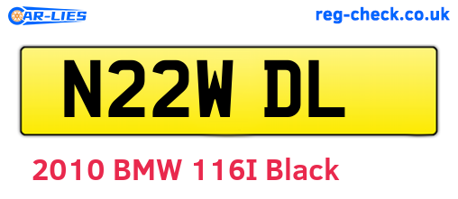 N22WDL are the vehicle registration plates.