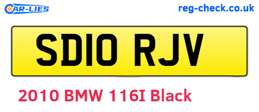 SD10RJV are the vehicle registration plates.