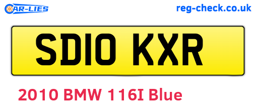 SD10KXR are the vehicle registration plates.