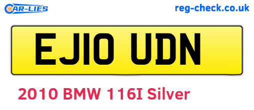 EJ10UDN are the vehicle registration plates.