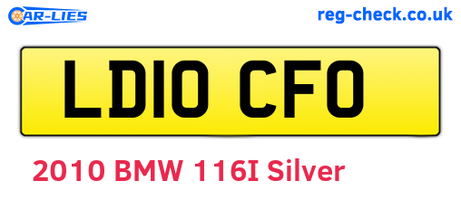 LD10CFO are the vehicle registration plates.