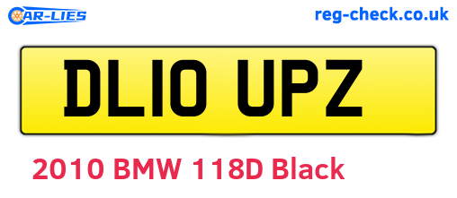 DL10UPZ are the vehicle registration plates.
