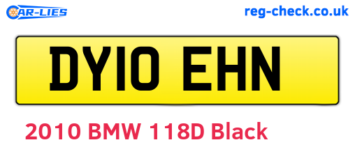 DY10EHN are the vehicle registration plates.