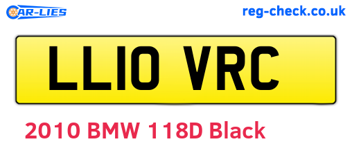 LL10VRC are the vehicle registration plates.
