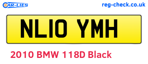 NL10YMH are the vehicle registration plates.