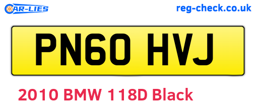 PN60HVJ are the vehicle registration plates.
