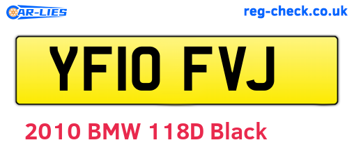 YF10FVJ are the vehicle registration plates.