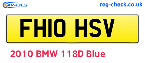 FH10HSV are the vehicle registration plates.