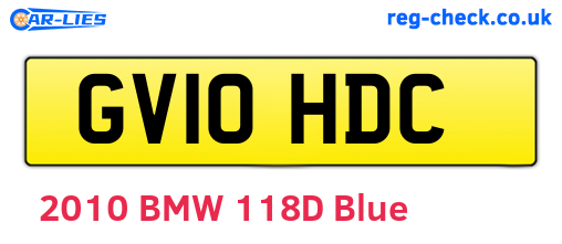 GV10HDC are the vehicle registration plates.