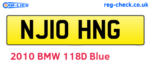NJ10HNG are the vehicle registration plates.