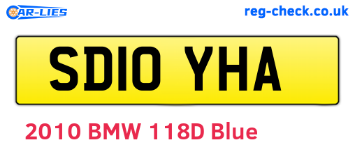 SD10YHA are the vehicle registration plates.