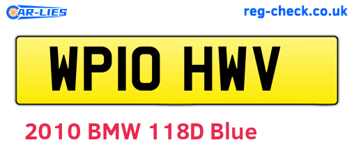 WP10HWV are the vehicle registration plates.