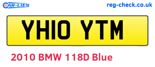 YH10YTM are the vehicle registration plates.