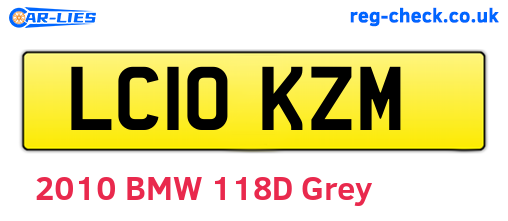 LC10KZM are the vehicle registration plates.