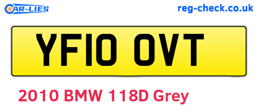 YF10OVT are the vehicle registration plates.