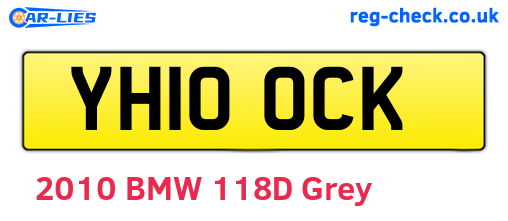 YH10OCK are the vehicle registration plates.