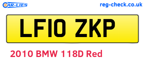 LF10ZKP are the vehicle registration plates.