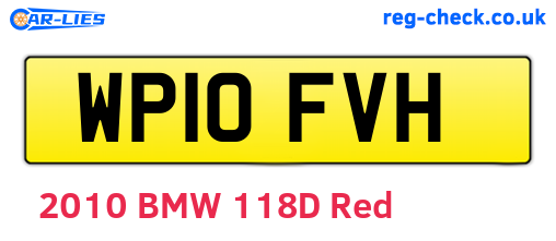 WP10FVH are the vehicle registration plates.