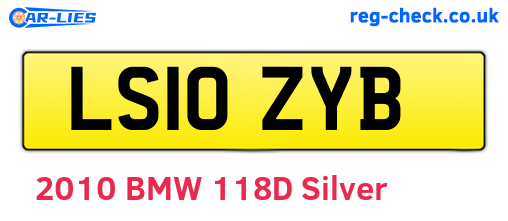 LS10ZYB are the vehicle registration plates.
