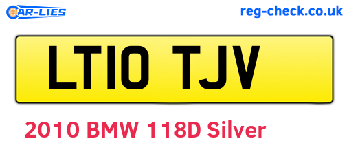 LT10TJV are the vehicle registration plates.