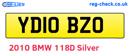 YD10BZO are the vehicle registration plates.