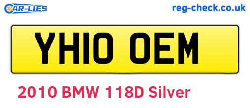 YH10OEM are the vehicle registration plates.