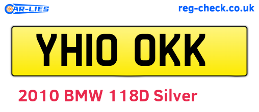 YH10OKK are the vehicle registration plates.