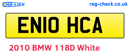 EN10HCA are the vehicle registration plates.