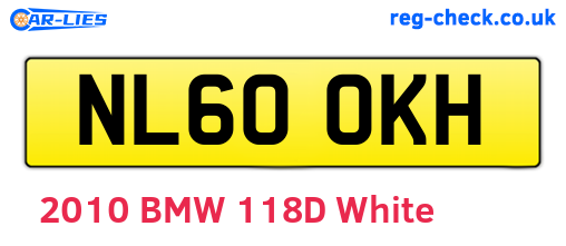 NL60OKH are the vehicle registration plates.