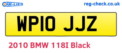 WP10JJZ are the vehicle registration plates.