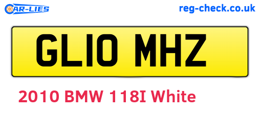 GL10MHZ are the vehicle registration plates.