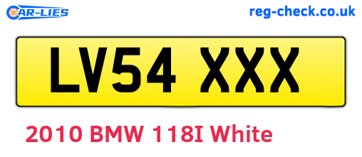 LV54XXX are the vehicle registration plates.