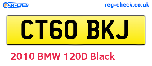 CT60BKJ are the vehicle registration plates.