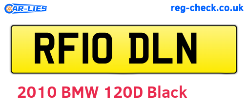 RF10DLN are the vehicle registration plates.