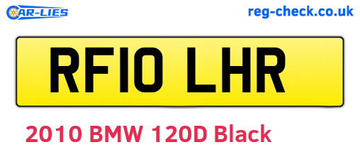 RF10LHR are the vehicle registration plates.
