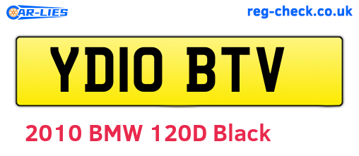 YD10BTV are the vehicle registration plates.