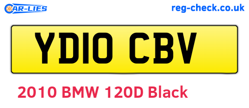 YD10CBV are the vehicle registration plates.