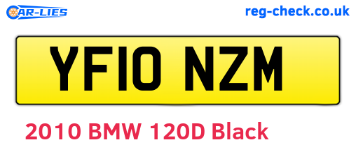 YF10NZM are the vehicle registration plates.