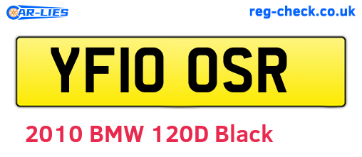 YF10OSR are the vehicle registration plates.